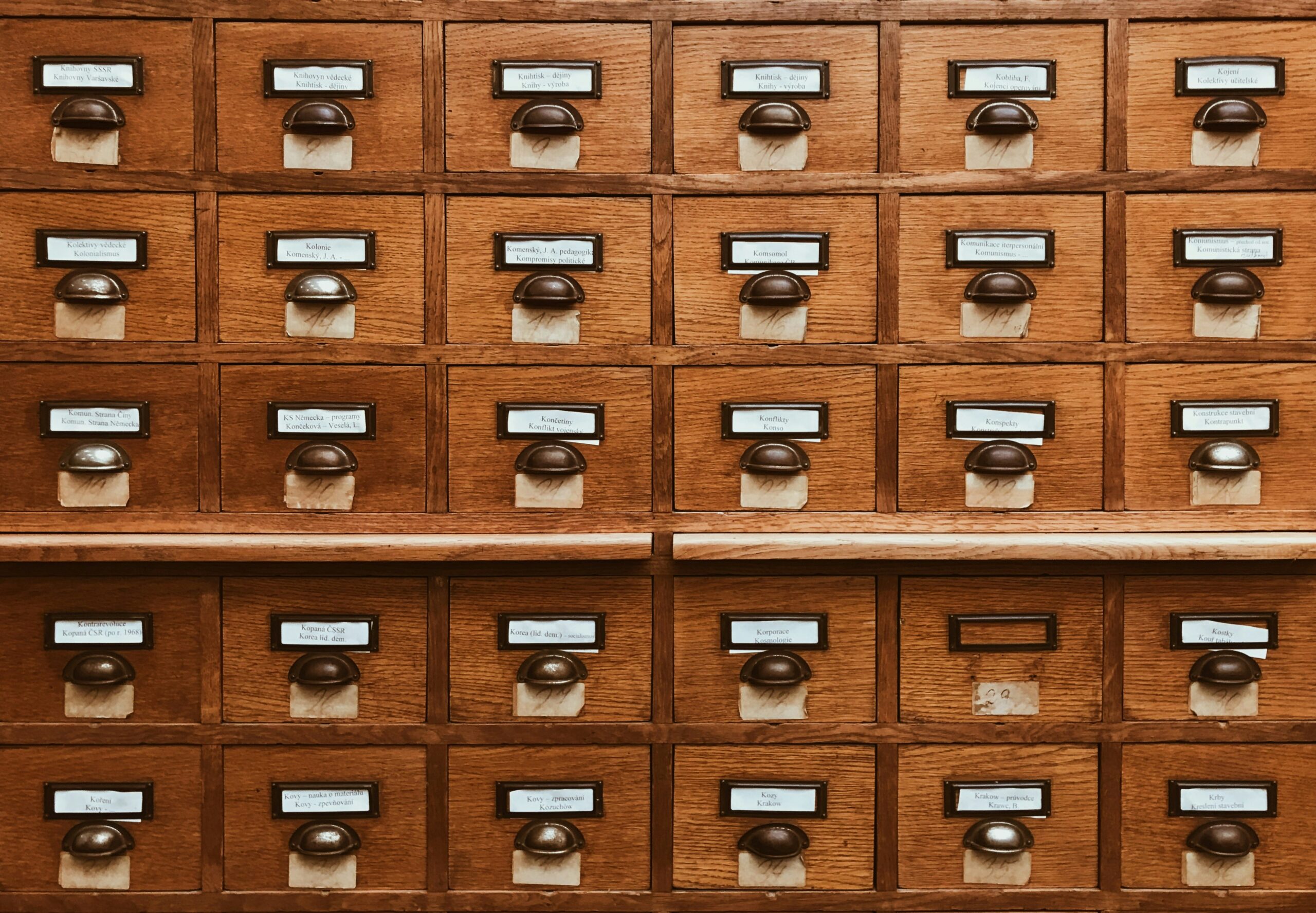 brown wooden drawer